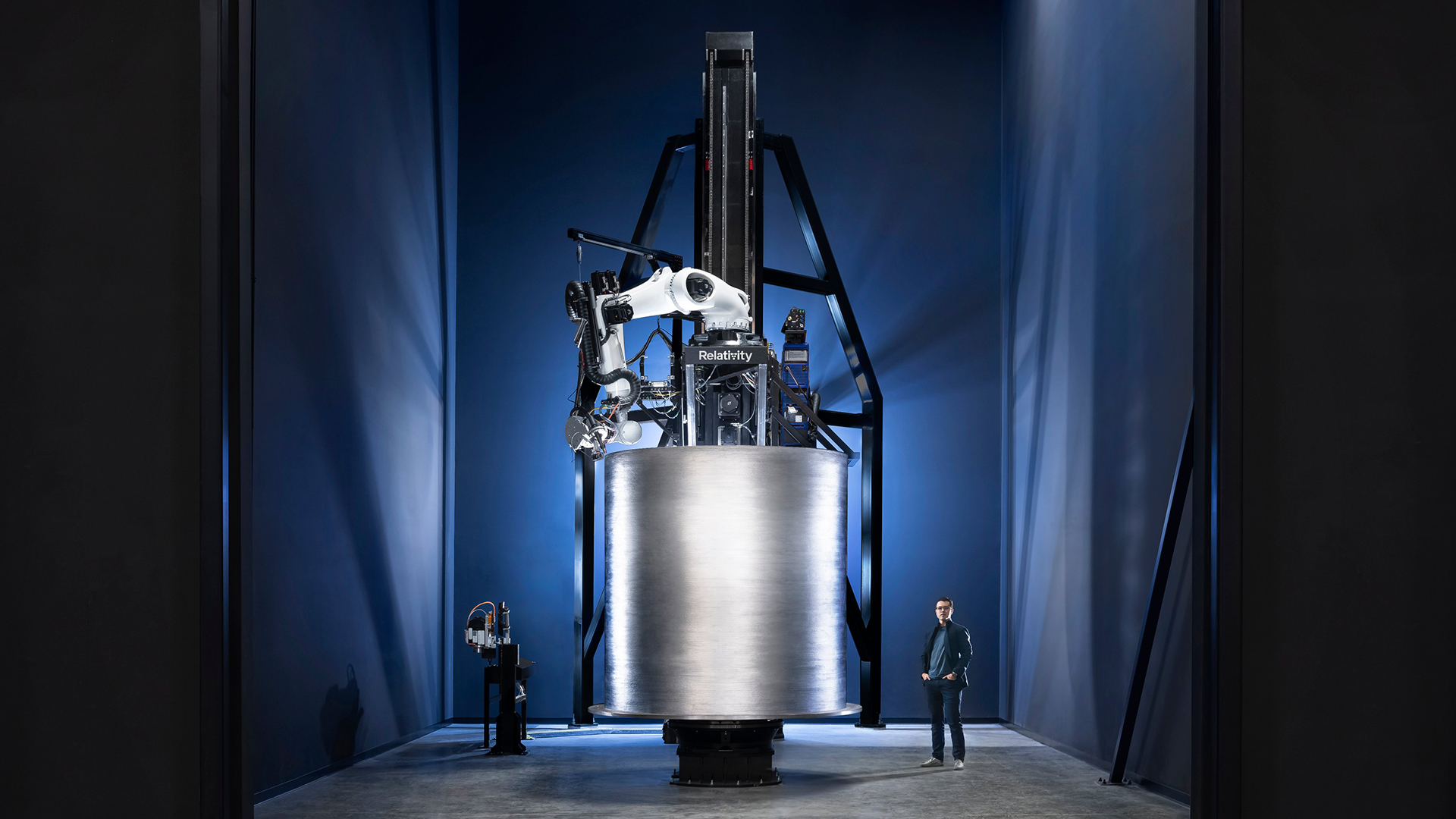 Una stampante 3D utilizzata per realizzare i lanciatori di Relativity Space