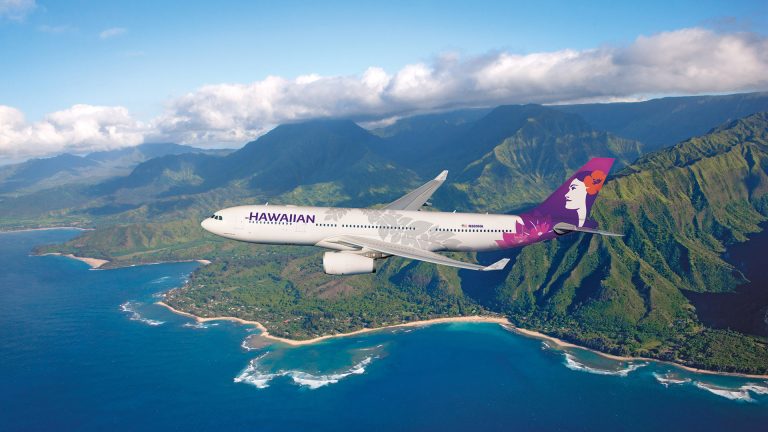 Un Airbus A330 della Hawaiian Airlines