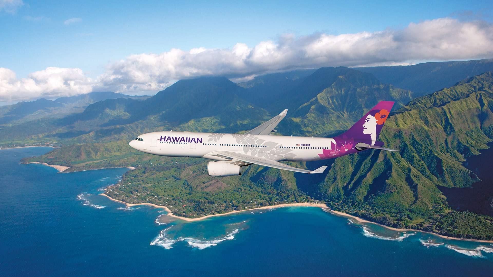 Un Airbus A330 della Hawaiian Airlines