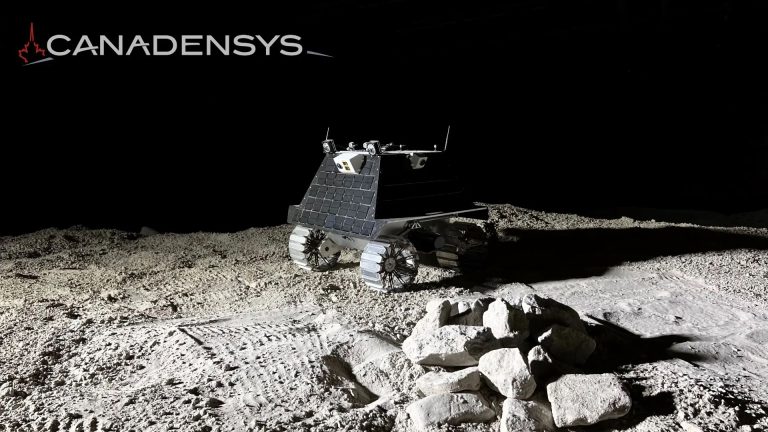 Rappresentazione grafica del futuro rover lunare di Canadensys