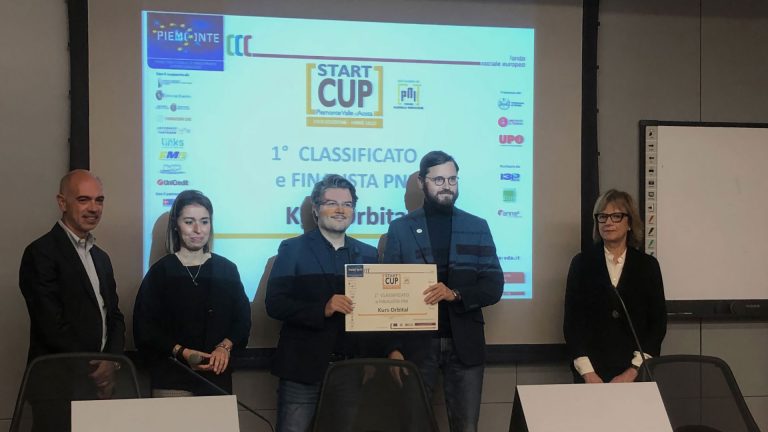 Premiazione di Kurs Orbital come vincitrice della Start Cup Piemonte e Valle d'Aosta 2022