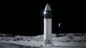Rappresentazione grafica dello Human Landing System di SpaceX, Moonship