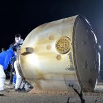 La capsula Shenzhou 14 atterrata dopo il rientro atmosferico